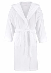 Bruno Banani Unisex-Bademantel »Robby«, (1 St.), Damen & Herren, lang, Bademantel aus 100% Baumwolle,Taschen und Kapuze