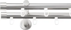 SN DECO GROUP Gardinenstange Ø 19 mm 2 läufig-läufig Fixmass;kürzbar