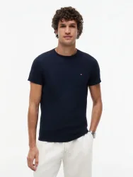 Tommy Hilfiger - T-Shirt, Slim Fit, kurzarm, für Herren, Marine, Größe XL
