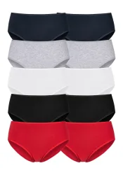 petite fleur Hüftslip 10er-Pack, aus elastischer Baumwolle