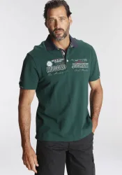 Mans World Poloshirt Kurzarm, mit Print, Stickerei und Badge, Polokragen