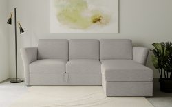 Home affaire Ecksofa »Lavars«, mit Bettfunktion und Stauraum, in zwei verschiedenen Bezugsqualitäten