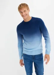 bonprix Strickpullover aus Polyacryl, Regular Fit, normale Länge, mehrfarbiger Farbverlauf
