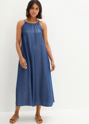 bonprix Jeanskleid aus fließendem Lyocellblau 40Damen
