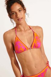 Bikini Oberteil, Triangel Damen Fuchsia XL