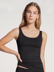 Calida - Unterhemd, ärmellos, für Damen, Schwarz, Größe M