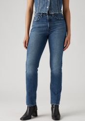Levi's® - Jeans, Straight Leg Fit, für Damen, Blau Denim, Größe W26/L32