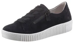 Gabor Plateausneaker mit zwei Reissverschlüssen, Freizeitschuh, Halbschuh, Schnürschuh