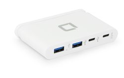 Dicota -  USB-C Portable Hub 4-in-1 D31731, Weiss