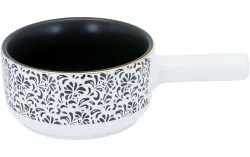 Kadastar - Caquelon für Käsefondue, 16cm, Weiss