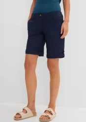 bonprix Stretch-Bermudablau 38Damen