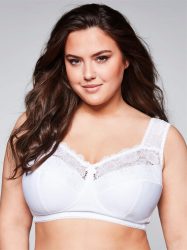 Sheego Bügelloser BH, mit wattierten Cups und Spitze