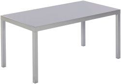 Gartentisch »Taviano«, Aluminium, 150x90 cm, silberfarben