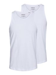 Jack & Jones - Unterhemd  2er Pack Bequem sitzend-JACBASIC TANKTOP 2PK, für Herren, Weiss, Größe XXL