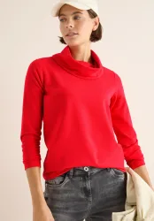 Cecil 3/4-Arm-Shirt mit grossem Kragen