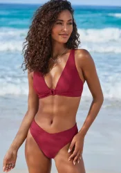 LASCANA Triangel-Bikini mit Zierdetail im Ausschnitt