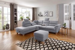 Home affaire Ecksofa »Soleo«, komfortabel durch Trapezecke mit Relaxfunktion, auch mit Bettfunktion und Stauraum, Federkern