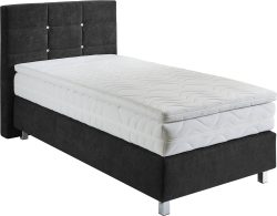 Westfalia Schlafkomfort Boxspringbett mit Knöpfen in Kristalloptik, wahlweise mit Topper