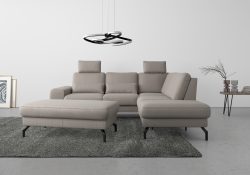 sit&more Ecksofa »Cinturo«, inklusive Sitztiefenverstellung und Federkern