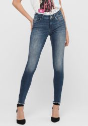 Only - Jeans, für Damen, Blau Bedruckt, Größe M
