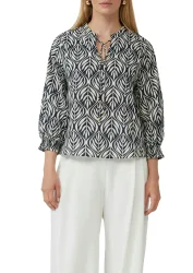 s.Oliver BLACK LABEL Langarmbluse mit All-Over Print