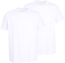 Tom Tailor - T-Shirt  2er Pack Bequem sitzend-Lucky T, für Herren, Weiss, Größe XXL