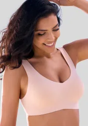 Nuance by Lascana Bralette-BH SEAMLESS, ohne Bügel mit herausnehmbaren Kissen, bequemer BH