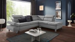 exxpo - sofa fashion Ecksofa, mit Kopf- bzw. Rückenverstellung, wahlweise mit Bettfunktion und Bettkasten