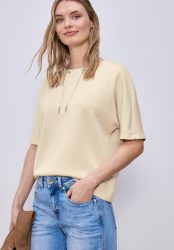 Dropped Shoulder Shirt im Silk