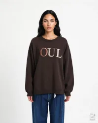 Smith & Soul Sweatshirt, mit 3D-Logoschriftzug, oversize