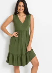 bonprix Jerseykleid aus Viskose-Mixgrün 40Damen