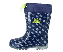 Lico Gummistiefel POWER BLINKY SOCCER in marine/weiß in Gr. 30