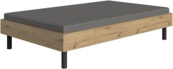 Wimex Bett »Easy, grosse Auswahl an Grössen und Farben, auch in Komforthöhe«, (Made in Germany), ohne Kopfteil, ideal unter Dachschrägen oder Fenster