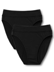 Calida - Slip Duopack, für Damen, Schwarz, Größe S