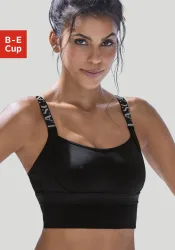 LASCANA ACTIVE Sport-BH ohne Bügel in Longform – ideal für Yoga, Sport-Top
