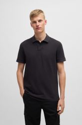 BOSS ORANGE - Poloshirt, kurzarm, für Herren, Black, Größe M
