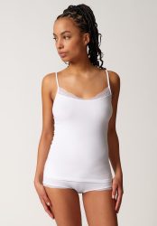 Skiny - Top mit Spaghettiträgern, für Damen, Weiss, Größe 38