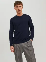 Jack & Jones V-Ausschnitt-Pullover 