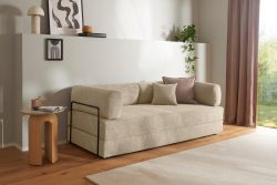 Jockenhöfer Gruppe Schlafsofa »Folda, Dauerschläfer, Breite 206 cm, Liegefläche 181x198 cm« mit Bett-/Schlaffunktion, inkl. 1x Zierkissen, Tonnentaschenfederkern