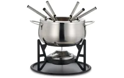 Oak & steel - Fondue Set Edelstahl Edelstahl, One Size, Silber