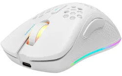 DELTACO - Gaming-Maus, Lightweight Gaming Mouse,RGB, Weiss