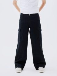 Name It - Cargohose, Regular Fit, 128, Black