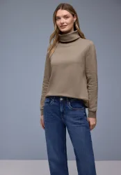 STREET ONE Sweater, mit Stehkragen