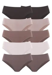 petite fleur Jazz-Pants Slips 10er-Pack, aus elastischer Baumwolle