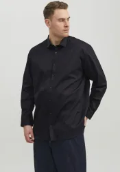 Jack & Jones - Langarmshirt in Übergröße  Cardiff, für Herren, Schwarz, Größe 3XL