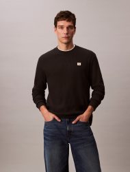 Calvin Klein Jeans - T-Shirt, langarm, für Herren, Black, Größe M