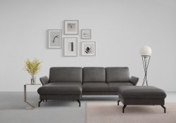 sit&more Ecksofa »Fashion«, wahlweise mit Kopfteilverstellung und Vorziehsitz, motorisch