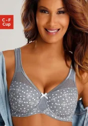 Nuance by Lascana Minimizer-BH mit Bügel und transparentem Tüll im Obercup – ideal für grosse Grössen