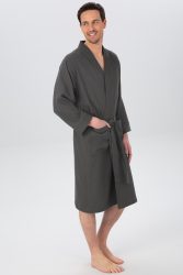my home Unisex-Bademantel »Vanessa«, (1 St.), Taschen, Damen & Herren, Waffelpiqué