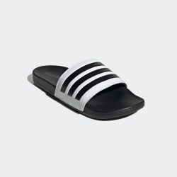 adidas - Adilette Comfort Badesandalen, für Damen, Schwarz/Weiss, Größe 44 2/3